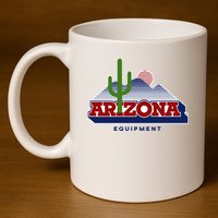 Vault Cactus Arizona Equipment 11oz C Handle Ceramic Mug