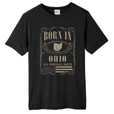 Vintage Classic America Land Map US States Born Ohio Tall Fusion ChromaSoft Performance T-Shirt