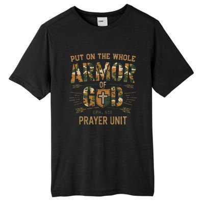 Vintage Camo Armor Of God Christians Religious Camouflage Tall Fusion ChromaSoft Performance T-Shirt