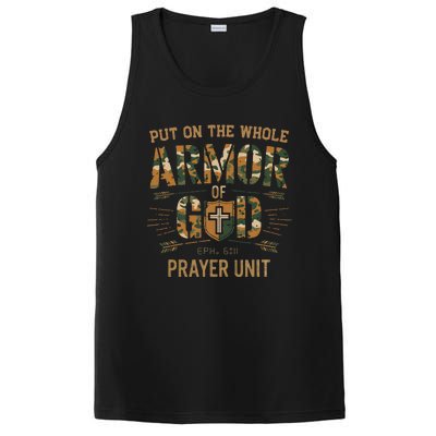 Vintage Camo Armor Of God Christians Religious Camouflage PosiCharge Competitor Tank