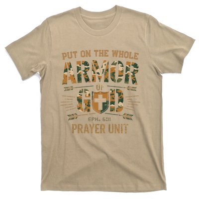 Vintage Camo Armor Of God Christians Religious Camouflage T-Shirt