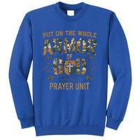 Vintage Camo Armor Of God Christians Religious Camouflage Gift Sweatshirt