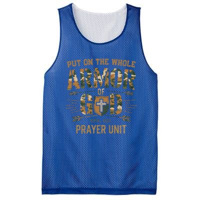 Vintage Camo Armor Of God Christians Religious Camouflage Gift Mesh Reversible Basketball Jersey Tank