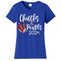 Vintage Chucks And Pearls Kamala 2024 Gift Women's T-Shirt