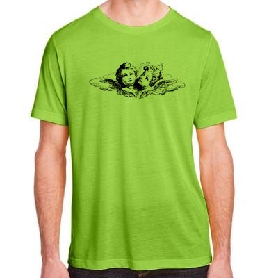 Vintage Cupid Angel Cherubs In Cloud Artist Engraving Gift Adult ChromaSoft Performance T-Shirt