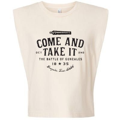Vintage Come And Take It The Battle Of Gonzales 1835 Garment-Dyed Women's Muscle Tee