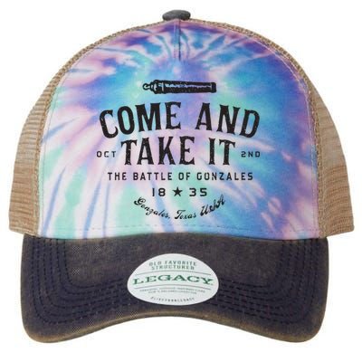 Vintage Come And Take It The Battle Of Gonzales 1835 Legacy Tie Dye Trucker Hat