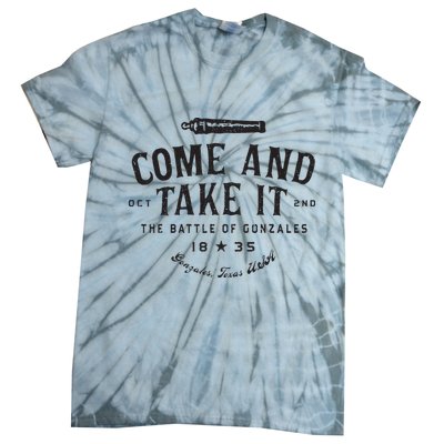 Vintage Come And Take It The Battle Of Gonzales 1835 Tie-Dye T-Shirt