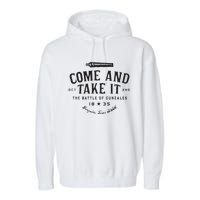 Vintage Come And Take It The Battle Of Gonzales 1835 Garment-Dyed Fleece Hoodie