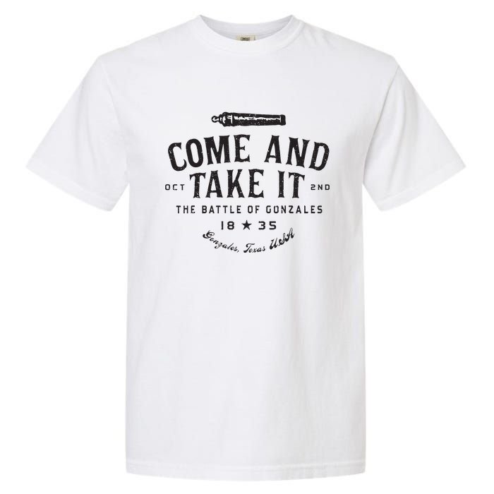 Vintage Come And Take It The Battle Of Gonzales 1835 Garment-Dyed Heavyweight T-Shirt