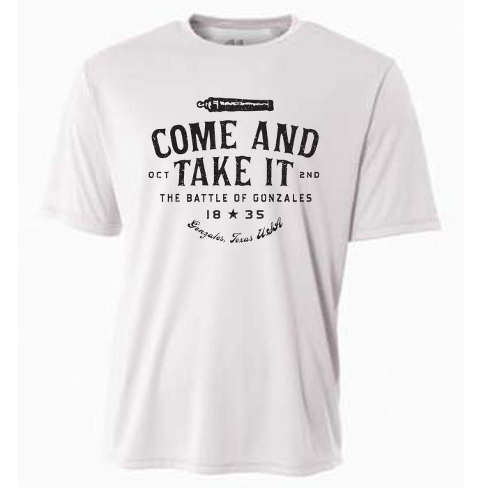 Vintage Come And Take It The Battle Of Gonzales 1835 Cooling Performance Crew T-Shirt