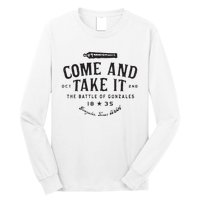 Vintage Come And Take It The Battle Of Gonzales 1835 Long Sleeve Shirt