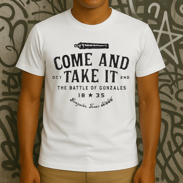 Vintage Come And Take It The Battle Of Gonzales 1835 T-Shirt