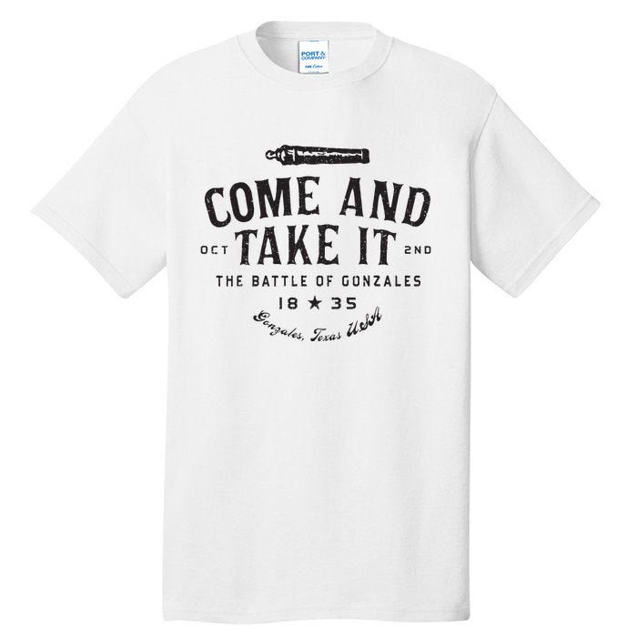 Vintage Come And Take It The Battle Of Gonzales 1835 Tall T-Shirt