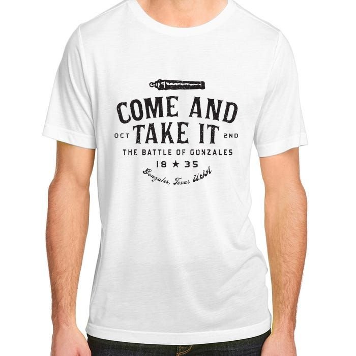 Vintage Come And Take It The Battle Of Gonzales 1835 Adult ChromaSoft Performance T-Shirt