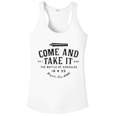 Vintage Come And Take It The Battle Of Gonzales 1835 Ladies PosiCharge Competitor Racerback Tank