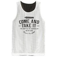 Vintage Come And Take It The Battle Of Gonzales 1835 Mesh Reversible Basketball Jersey Tank