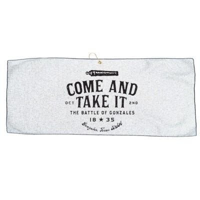 Vintage Come And Take It The Battle Of Gonzales 1835 Large Microfiber Waffle Golf Towel