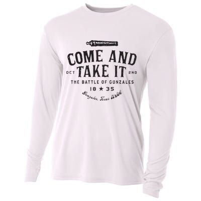 Vintage Come And Take It The Battle Of Gonzales 1835 Cooling Performance Long Sleeve Crew