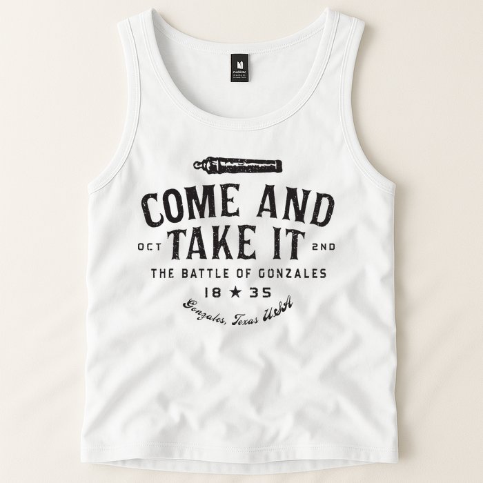 Vintage Come And Take It The Battle Of Gonzales 1835 Tank Top