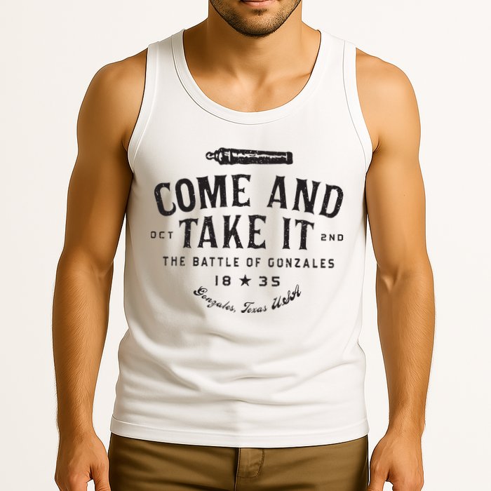 Vintage Come And Take It The Battle Of Gonzales 1835 Tank Top