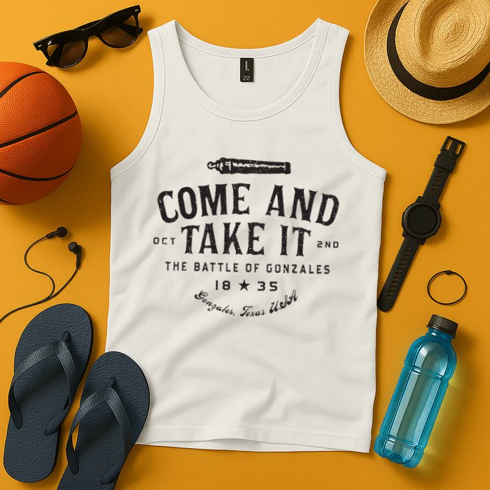 Vintage Come And Take It The Battle Of Gonzales 1835 Tank Top