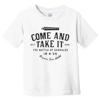 Vintage Come And Take It The Battle Of Gonzales 1835 Toddler T-Shirt
