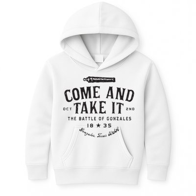 Vintage Come And Take It The Battle Of Gonzales 1835 Kids Hoodie