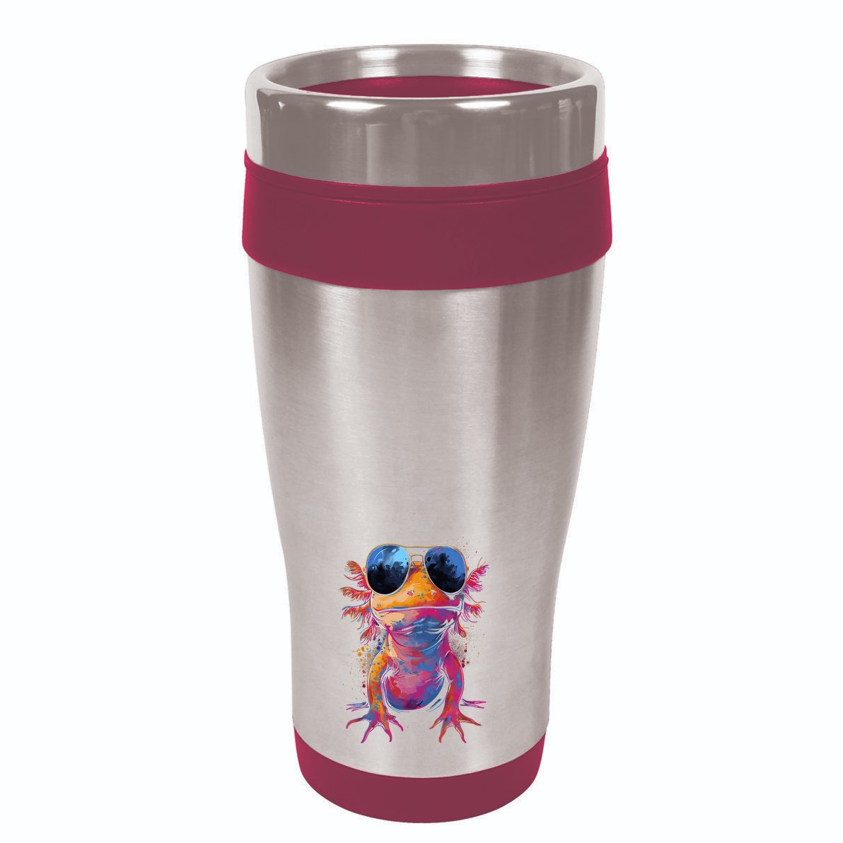 Vintage Colorful Axolotl Art With Sunglass - Cute Axolotl  Pom Pom 12in Knit Beanie
