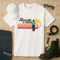 Vintage Cowboy Amarillo By Morning Cactus Western Country Tall T-Shirt