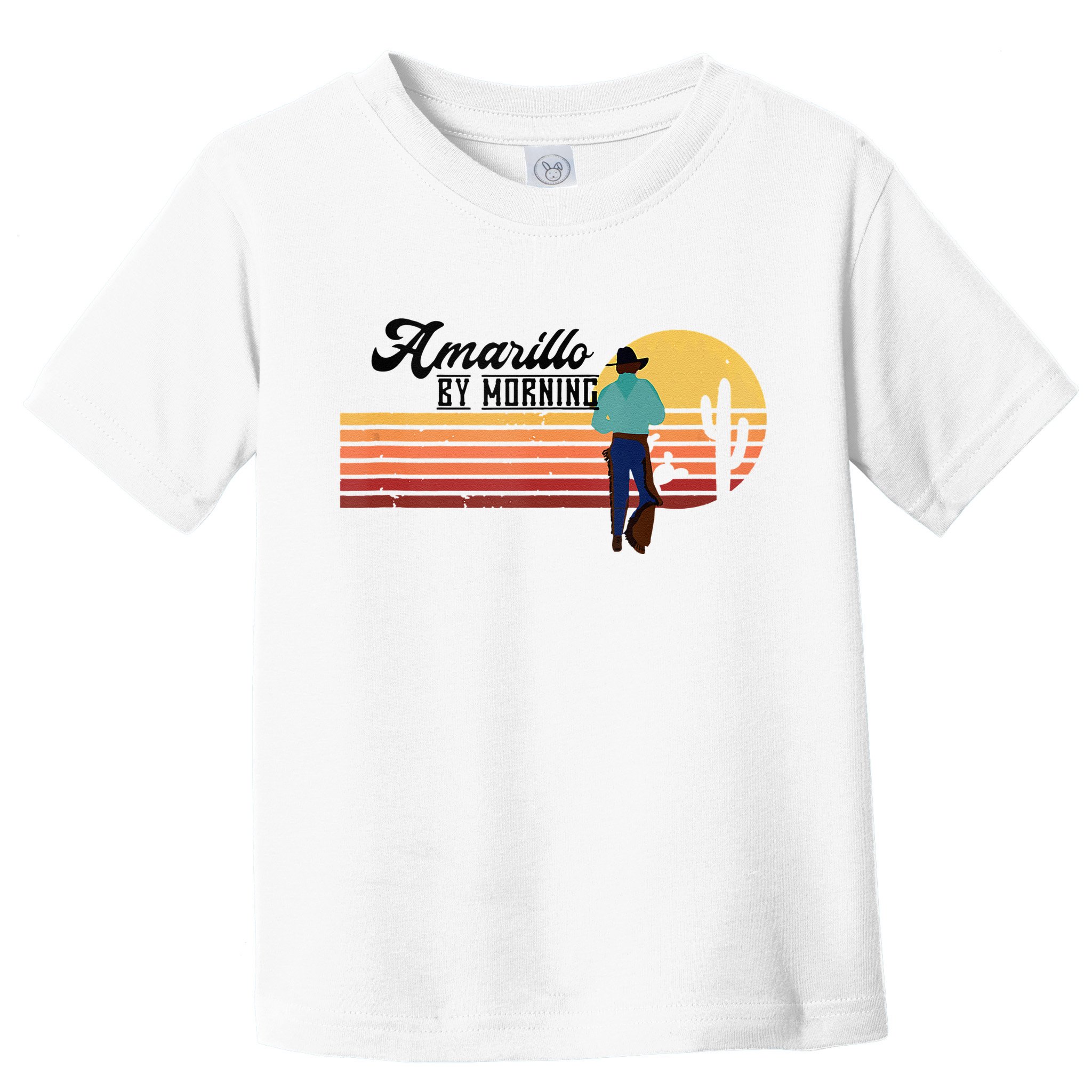 Vintage Cowboy Amarillo By Morning Cactus Western Country Toddler T-Shirt