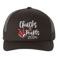 Vintage Chucks And Pearls Kamala 2024 Yupoong Adult 5-Panel Trucker Hat