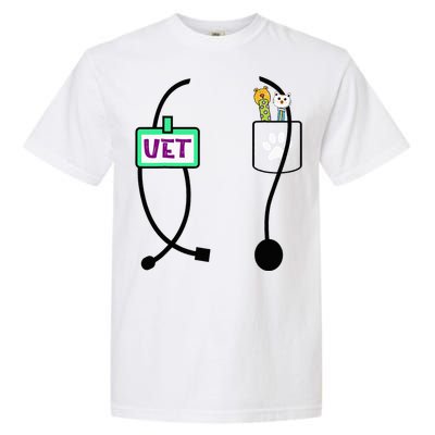 Veterinarian Costume Animal Doctor Vet Garment-Dyed Heavyweight T-Shirt