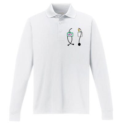 Veterinarian Costume Animal Doctor Vet Performance Long Sleeve Polo