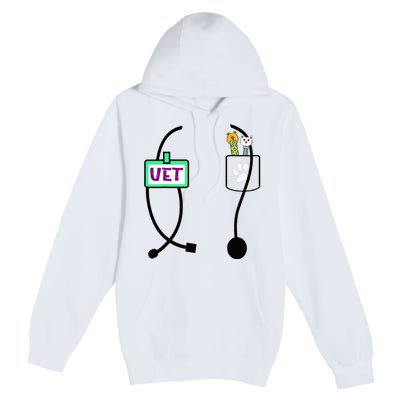 Veterinarian Costume Animal Doctor Vet Premium Pullover Hoodie