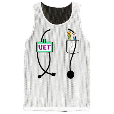 Veterinarian Costume Animal Doctor Vet Mesh Reversible Basketball Jersey Tank