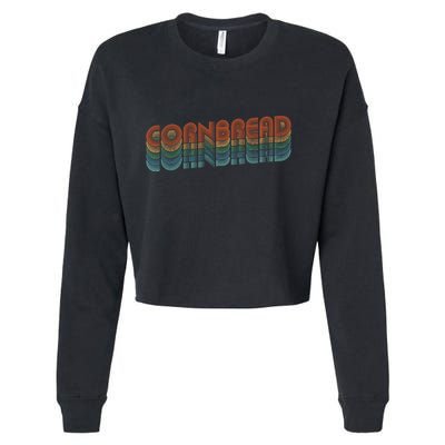 Vintage Cornbread Baking Bread Cropped Pullover Crew