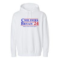 Vintage Childers Bryan 2024 Election Make Country Great Again. Garment-Dyed Fleece Hoodie