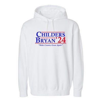 Vintage Childers Bryan 2024 Election Make Country Great Again. Garment-Dyed Fleece Hoodie