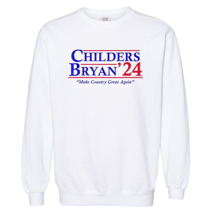 Vintage Childers Bryan 2024 Election Make Country Great Again. Garment-Dyed Sweatshirt