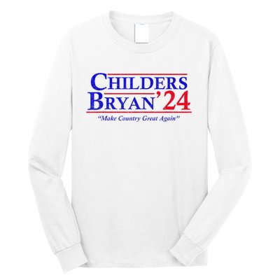 Vintage Childers Bryan 2024 Election Make Country Great Again. Long Sleeve Shirt