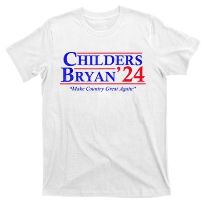 Vintage Childers Bryan 2024 Election Make Country Great Again. T-Shirt