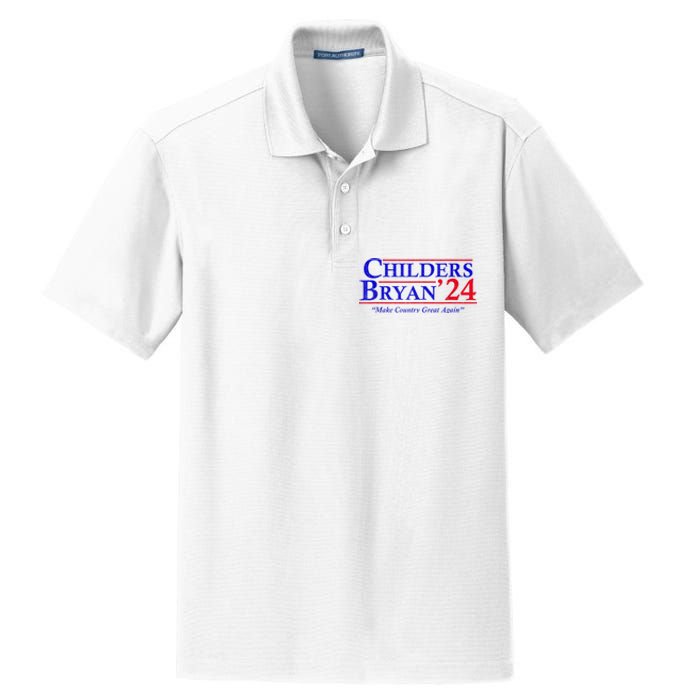 Vintage Childers Bryan 2024 Election Make Country Great Again. Dry Zone Grid Polo