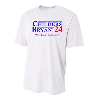 Vintage Childers Bryan 2024 Election Make Country Great Again. Performance Sprint T-Shirt