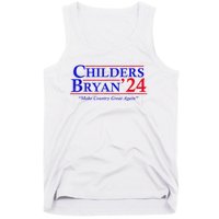 Vintage Childers Bryan 2024 Election Make Country Great Again. Tank Top