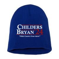 Vintage Childers Bryan 2024 Election Make Country Great Again. Short Acrylic Beanie