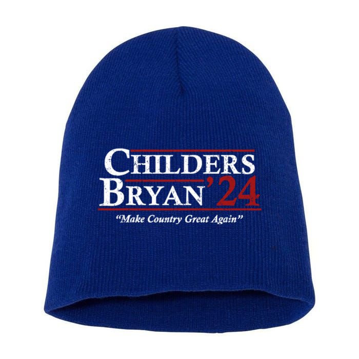 Vintage Childers Bryan 2024 Election Make Country Great Again. Short Acrylic Beanie