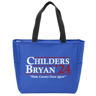 Vintage Childers Bryan 2024 Election Make Country Great Again. Zip Tote Bag