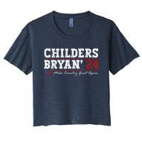 Vintage Childers Bryan 2024 Election Make Country Great Women's Crop Top Tee