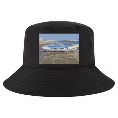 Ventnor City Beach Vista Scene Long Cool Comfort Performance Bucket Hat